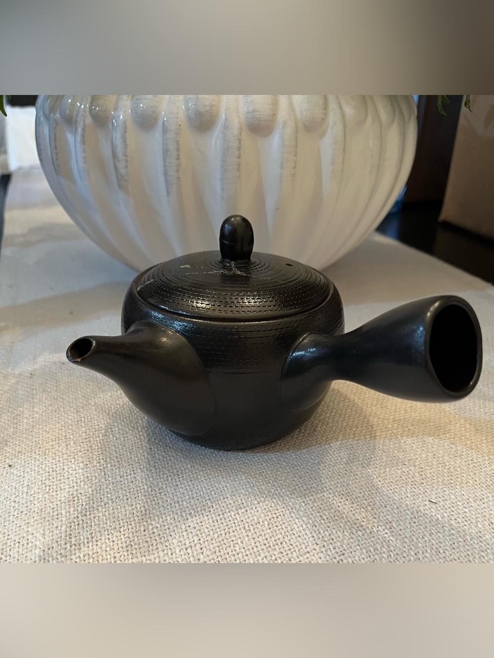 Vintage Traditional Japanese Tokoname Ware Kyusu Teapot